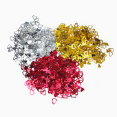 15 G/táska 13 mm-es DIY szerelmes szív konfetti piros arany színű konfetti partidíszek születésnapi esküvői parti kellékekhez lakberendezés