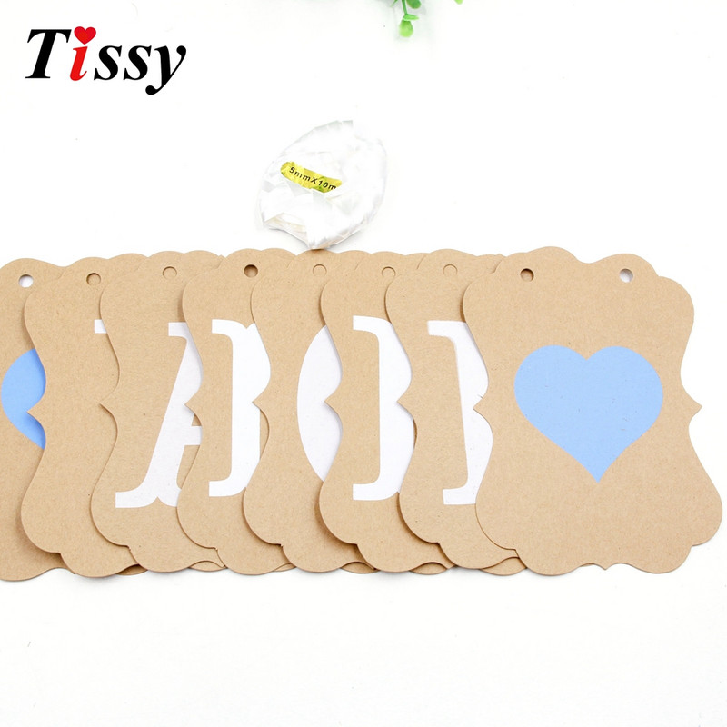 1Komplekts I AM ONE Reklāmkarogs Baby Shower 1. dzimšanas diena, DIY Paper Kraft Baby Boy Girl Mans pirmais viena gada dzimšanas dienas ballītes dekorēšanas piederumi