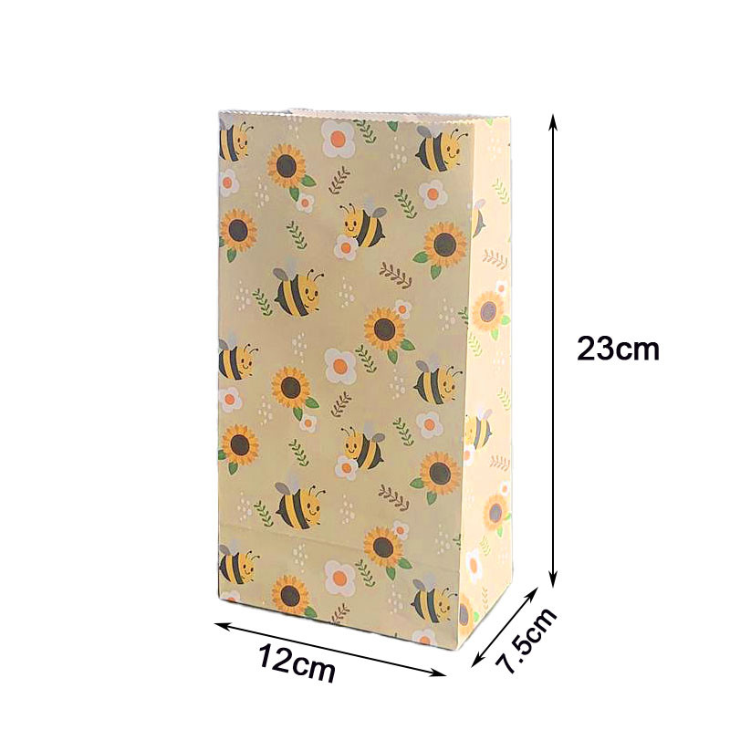 6db Honey Bee Ajándékzacskó Poszméh tematikus buli cukorka kedvenc gyerekeknek HoneyBee születésnapi parti dekoráció baba zuhany kellékek