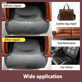 25x30cm Αυτοκόλλητο δερμάτινο επισκευή αυτοκόλλητο για δερμάτινο καναπέ Επισκευή δερμάτινων καθισμάτων αυτοκινήτου Home Refurbish Patch Leather Accessories