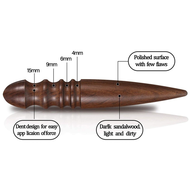 Ādas pulēšanas slīdēšanas rīks Masīvkoka ādas malu slīpēšanas stienis Sandalkoka DIY roku darbs