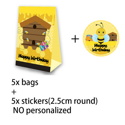 Tema pčela Party Favor Kutija za kokice Kutija za slatkiše Poklon kutija Blagdanska tema Potrepštine za rođendansku zabavu Dekoracija Potrepštine za zabavu