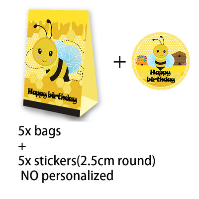 Tema pčela Party Favor Kutija za kokice Kutija za slatkiše Poklon kutija Blagdanska tema Potrepštine za rođendansku zabavu Dekoracija Potrepštine za zabavu