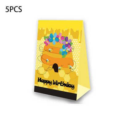 Tema pčela Party Favor Kutija za kokice Kutija za slatkiše Poklon kutija Blagdanska tema Potrepštine za rođendansku zabavu Dekoracija Potrepštine za zabavu