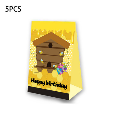 Tema pčela Party Favor Kutija za kokice Kutija za slatkiše Poklon kutija Blagdanska tema Potrepštine za rođendansku zabavu Dekoracija Potrepštine za zabavu