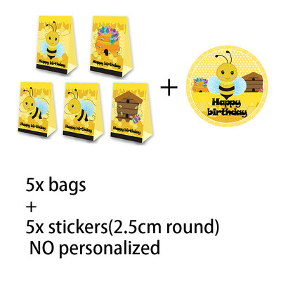 Tema pčela Party Favor Kutija za kokice Kutija za slatkiše Poklon kutija Blagdanska tema Potrepštine za rođendansku zabavu Dekoracija Potrepštine za zabavu