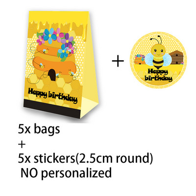 Tema pčela Party Favor Kutija za kokice Kutija za slatkiše Poklon kutija Blagdanska tema Potrepštine za rođendansku zabavu Dekoracija Potrepštine za zabavu