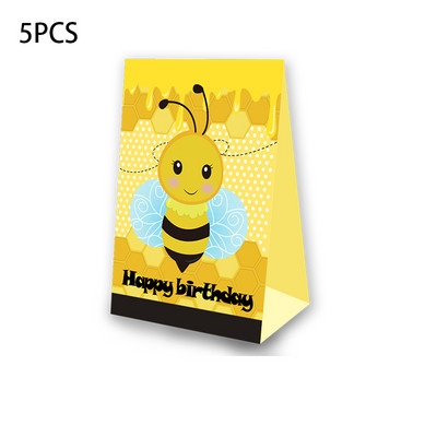 Tema pčela Party Favor Kutija za kokice Kutija za slatkiše Poklon kutija Blagdanska tema Potrepštine za rođendansku zabavu Dekoracija Potrepštine za zabavu