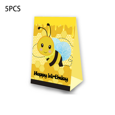 Tema pčela Party Favor Kutija za kokice Kutija za slatkiše Poklon kutija Blagdanska tema Potrepštine za rođendansku zabavu Dekoracija Potrepštine za zabavu