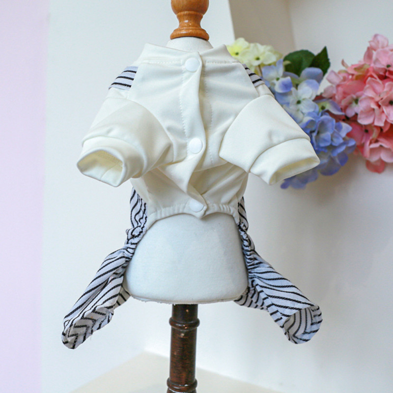 Šuniuko rūbai Pavasario rudens mados kombinezonas Katė Mielas animacinis paltas naminių gyvūnėlių dryžuotas megztinis Mažas šuo pižama Čihuahua Jorkšyras