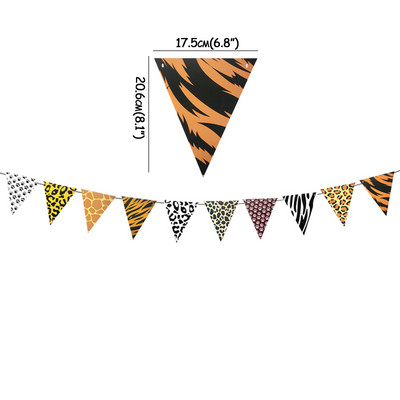 Džungļu ballīte, dzīvnieks, papīra reklāmkarogs, piekarināms pie sienas, vītne, safari ballīte, 1. dzimšanas dienas rotājums bērniem, dekors ar dzīvnieku tēmu