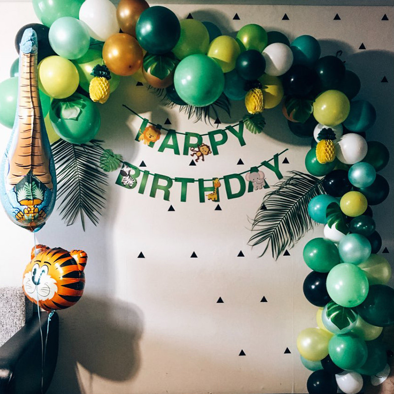 Džungļu ballīte, dzīvnieks, papīra reklāmkarogs, piekarināms pie sienas, vītne, safari ballīte, 1. dzimšanas dienas rotājums bērniem, dekors ar dzīvnieku tēmu