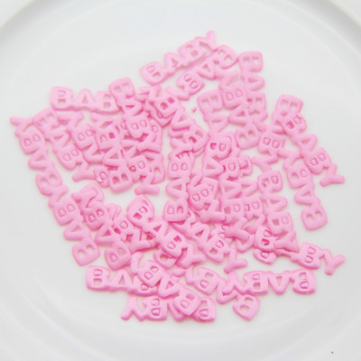 100 Gb Mīlīgs bērnu burtu formas audums konfeti mazuļa pirmās dzimšanas dienas konfeti galds ar smidzinātāju dzimšanas dienas dekorēšanai