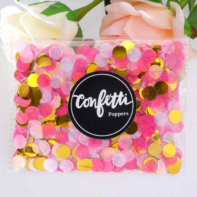 1cm 10g/pungă hârtie confetti amestec de culori pentru decorarea petrecerii de ziua de naștere țesut rotund pentru baloane transparente