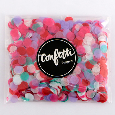 1cm 10g/pungă hârtie confetti amestec de culori pentru decorarea petrecerii de ziua de naștere țesut rotund pentru baloane transparente