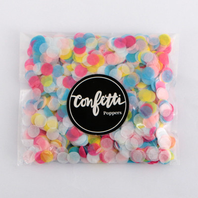 1cm 10g/pungă hârtie confetti amestec de culori pentru decorarea petrecerii de ziua de naștere țesut rotund pentru baloane transparente
