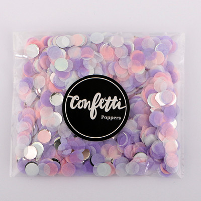 1cm 10g/pungă hârtie confetti amestec de culori pentru decorarea petrecerii de ziua de naștere țesut rotund pentru baloane transparente