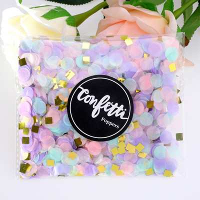 1cm 10g/pungă hârtie confetti amestec de culori pentru decorarea petrecerii de ziua de naștere țesut rotund pentru baloane transparente