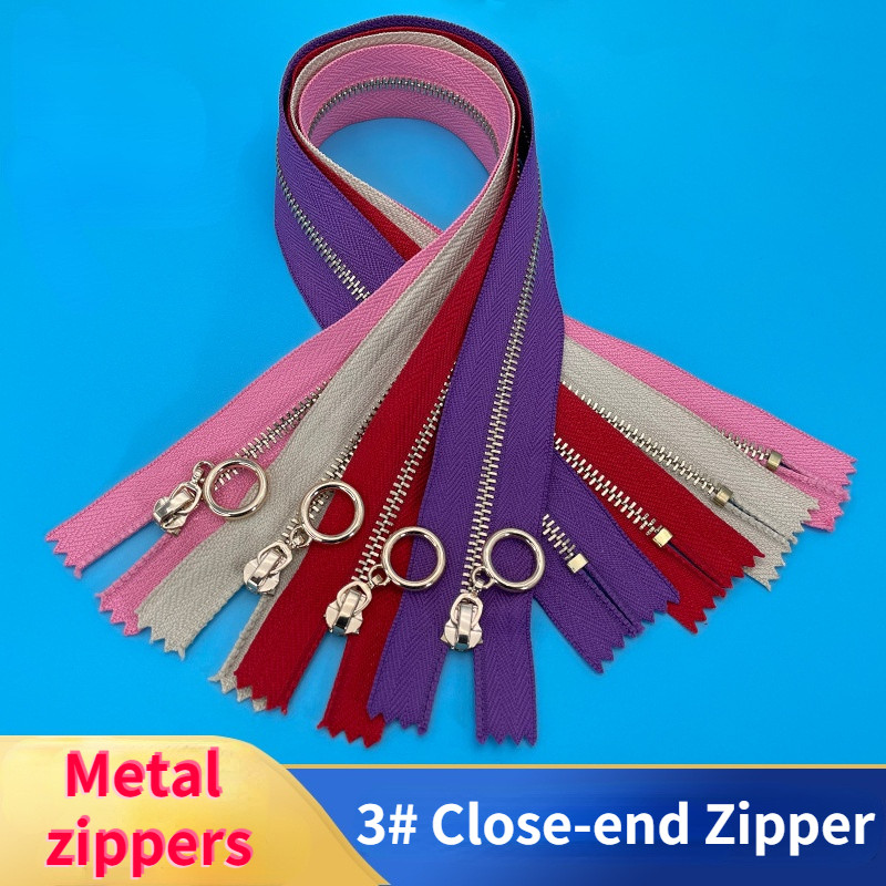 3# Close-end Metāla rāvējslēdzēji Augstas kvalitātes Auto Lock Rāvējslēdzēji Jaka Kabata Maks Apģērba soma Aksesuāri DIY šūšanas piederumi