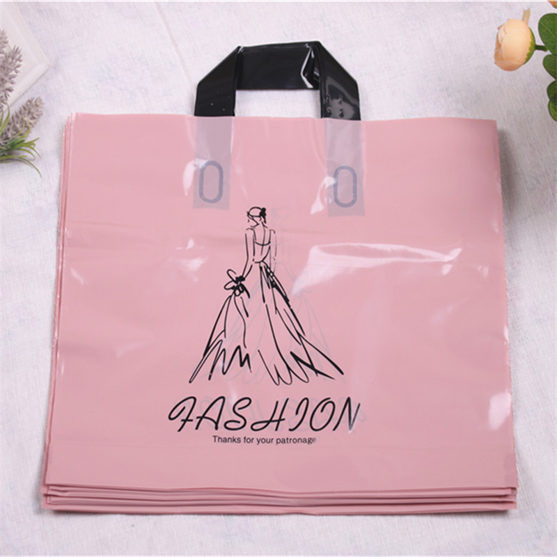 Augsta blīvuma polietilēna videi draudzīgs Union Party dāvanu iepakojums 10gab/partija 29*35cm Fashion Girl Zakjes plastmasa ar rokturiem