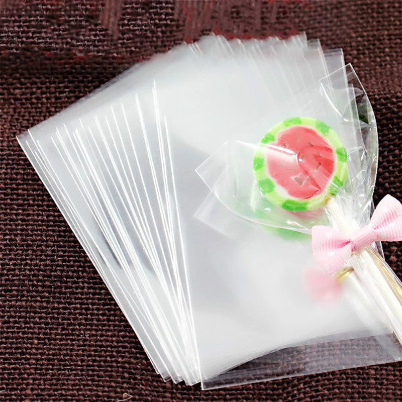 100 vnt. dovanų saldainių sausainių maišelio pakuotė atvira permatoma vestuvių malonė celofano maži plastikiniai pakavimo reikmenys