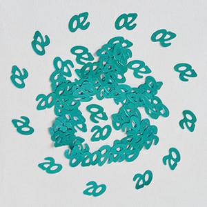 15g Небесно синьо парти Честит рожден ден Конфети Номер Цифрови 13 16 18 20 21 30 40 50 60 70 80 Честит рожден ден Маса Разпръснато