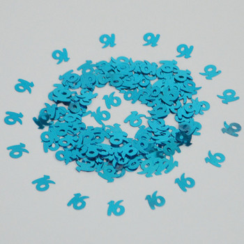 15g Sky Blue Happy Birthday Party Confetti Number Digital 13 16 18 20 21 30 40 50 60 70 80 Happy Birthday Table Scatter Sprinkle