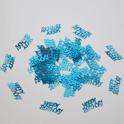 15g Sky Blue Party Happy Birthday Număr confetti Digital 13 16 18 20 21 30 40 50 60 70 80 La mulți ani Masa Scatter Sprinkle