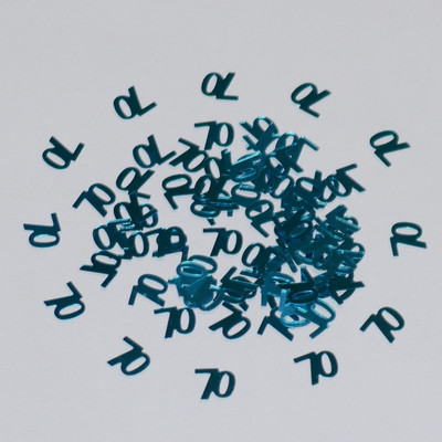 15g Небесно синьо парти Честит рожден ден Конфети Номер Цифрови 13 16 18 20 21 30 40 50 60 70 80 Честит рожден ден Маса Разпръснато