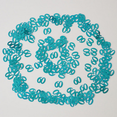 15g Небесно синьо парти Честит рожден ден Конфети Номер Цифрови 13 16 18 20 21 30 40 50 60 70 80 Честит рожден ден Маса Разпръснато