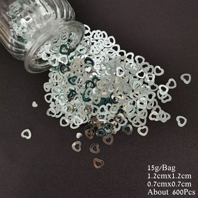 Esküvői asztali konfetti, férjhez ment Mrs. Heart Love Scatter flitterek DIY Házassági Party Templom Ceneterpiece Dekorációs kellékek