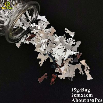 Esküvői asztali konfetti, férjhez ment Mrs. Heart Love Scatter flitterek DIY Házassági Party Templom Ceneterpiece Dekorációs kellékek