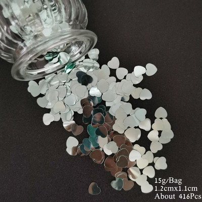 Esküvői asztali konfetti, férjhez ment Mrs. Heart Love Scatter flitterek DIY Házassági Party Templom Ceneterpiece Dekorációs kellékek