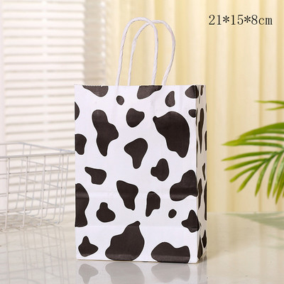 Animal Leopard Print Tote dāvanu maisiņš dzimšanas dienas dāvanu iepakojums Iepirkumu maisiņš Papīra maisiņu dekorēšanas piederumi