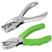 LMDZ 1kom Drška Rezač za bušenje rupa Kliješta za bušenje papira za bilježnice Školski uredski uvez Višenamjenski papir 2 boje