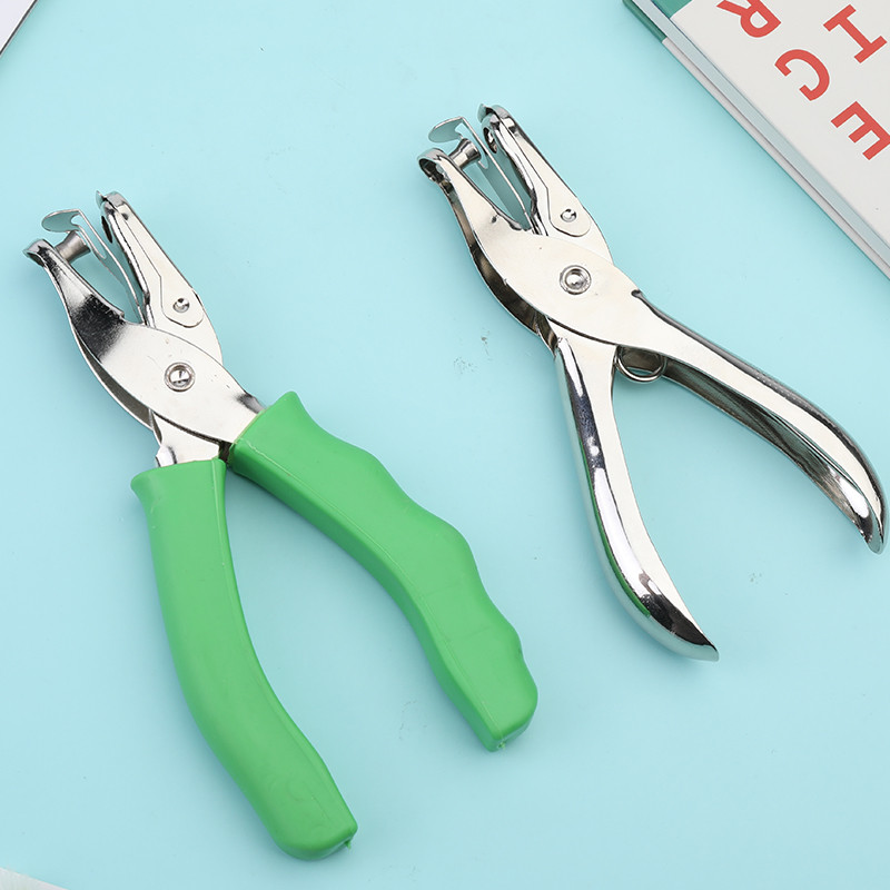 LMDZ 1Gb Rokturis Caurumu Perforators Papīra Perforatori Knaibles Scrapbooking Skolai Biroja iesiešana Kancelejas preces Daudzfunkcionālas 2 Krāsas