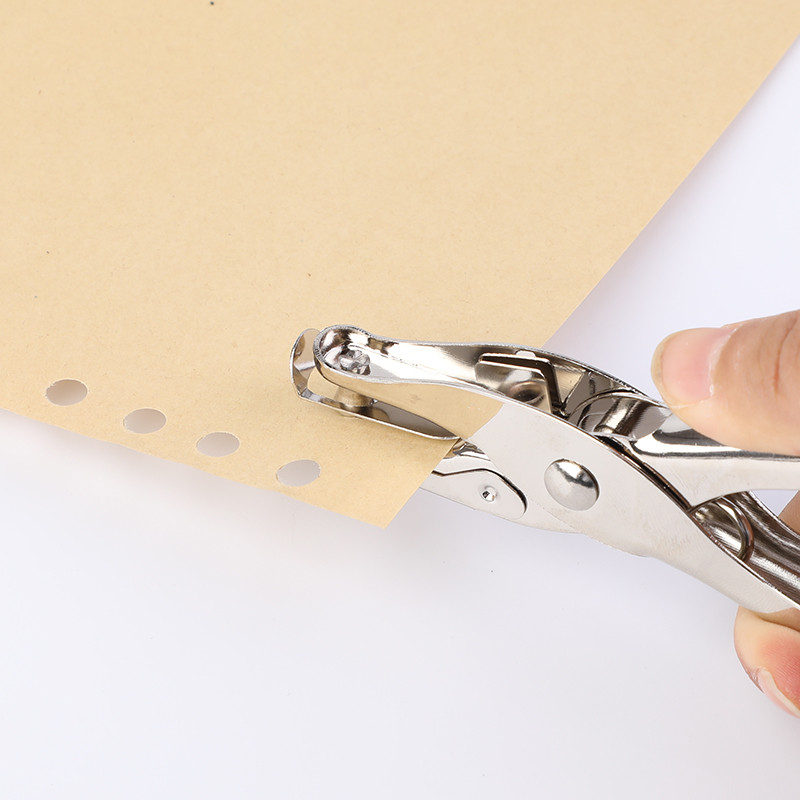 LMDZ 1Gb Rokturis Caurumu Perforators Papīra Perforatori Knaibles Scrapbooking Skolai Biroja iesiešana Kancelejas preces Daudzfunkcionālas 2 Krāsas