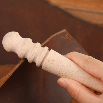 Leather Edge Burnisher Wood Slicker Polished Edge Solid Wood Burnish Rod for Leather Craft Polished Grinding Tools