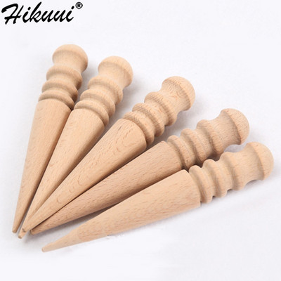 Leather Edge Burnisher Wood Slicker Polished Edge Solid Wood Burnish Rod for Leather Craft Polished Grinding Tools