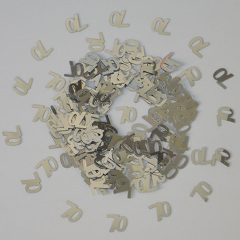 15g Silver Happy Birthday Party Decors Scatter Table Number Digital 13 16 18 20 21 30 40 50 60 70 80 Sprinkles Metallic Confetti