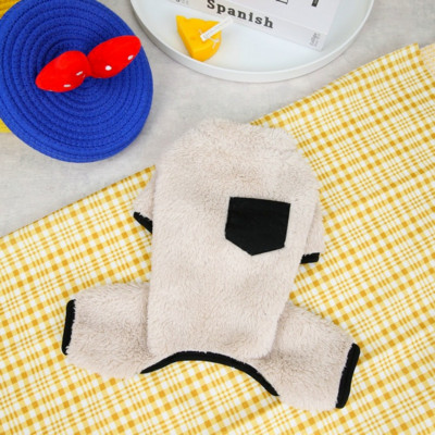 Ζεστό πουλόβερ φθινοπωρινής χειμερινής φόρμας για κατοικίδια Μικρό σκυλί βελούδινο πουλόβερ Μαλακό άνετο βελούδινο γατάκι κουτάβι πιτζάμες Poodle Yorkshire