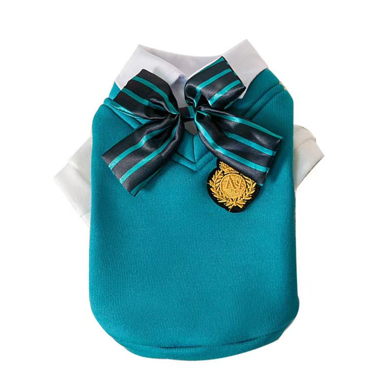 Mājdzīvnieku pāris formas tērpi tauriņš uzvalks rudens ziemas džemperis koledžas stils apģērbs mazs suns kleita jauks kaķa mētelis čivava Jorkšīra