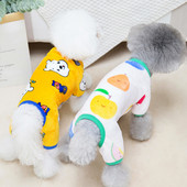Haine pentru câini flanel, toamnă iarnă, pijamale pentru câini, salopetă pentru câini de talie mică, bichon, cățeluș, pisică, hanorac, pijamale, salopete pentru animale de companie, trening PJS