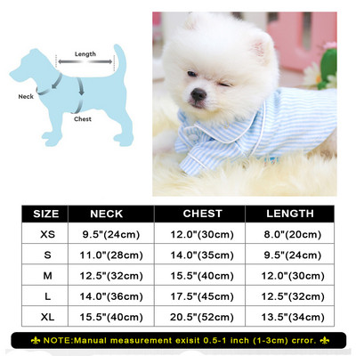 Mīksts kucēns suns pidžama kaķu guļamdrēbes Svītrains mājdzīvnieku apģērbs iekštelpām maziem vidējiem suņiem kaķiem pidžamām peldmētelis rozā Perro