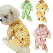 Bear Pattern Mājdzīvnieku suņu apģērbi Suņu kombinezoni Pidžamas maziem suņiem Jorku kucēnu pidžamas kaķu pidžamas kombinezoni pidžamas treniņtērps XL