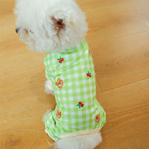 Bear Pattern Mājdzīvnieku suņu apģērbi Suņu kombinezoni Pidžamas maziem suņiem Jorku kucēnu pidžamas kaķu pidžamas kombinezoni pidžamas treniņtērps XL