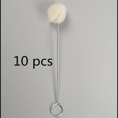 5/10 buc bile de lână bile de lână din piele bile de lână perie de pictură unealtă de vopsire asistată pentru piele Vopsire cu ulei de piele bile de lână cu suport