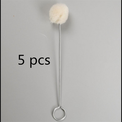 5/10 buc bile de lână bile de lână din piele bile de lână perie de pictură unealtă de vopsire asistată pentru piele Vopsire cu ulei de piele bile de lână cu suport