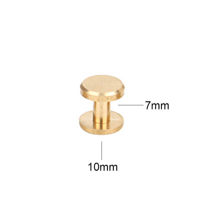 10db Bőr kézműves sárgaréz csavaros visszacsavarható fejű gömbcsapok körömszegecsek bőr kézműves hardvertartozékok