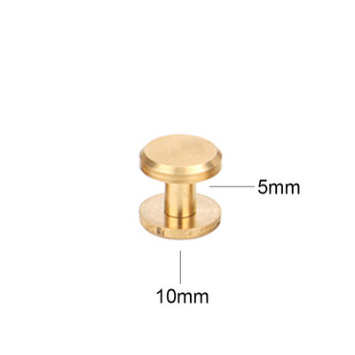 10db Bőr kézműves sárgaréz csavaros visszacsavarható fejű gömbcsapok körömszegecsek bőr kézműves hardvertartozékok